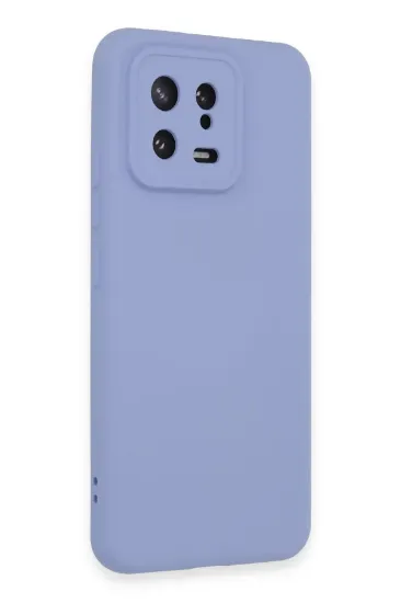 Newface Xiaomi Mi 13 Kılıf Nano içi Kadife Silikon - Lila resmi