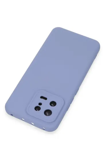 Newface Xiaomi Mi 13 Kılıf Nano içi Kadife Silikon - Lila resmi