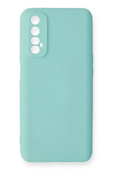 Newface Realme 7 Kılıf Nano içi Kadife Silikon - Turkuaz resmi