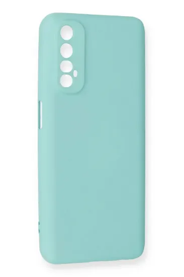 Newface Realme 7 Kılıf Nano içi Kadife Silikon - Turkuaz resmi