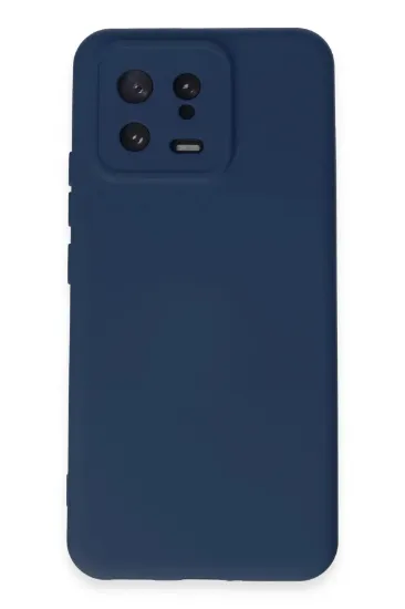Newface Xiaomi Mi 13 Kılıf Nano içi Kadife Silikon - Lacivert resmi