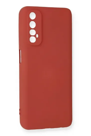 Newface Realme 7 Kılıf Nano içi Kadife Silikon - Kiremit resmi