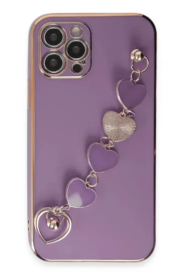 Newface iPhone 12 Pro Kılıf Esila Silikon - Mor resmi