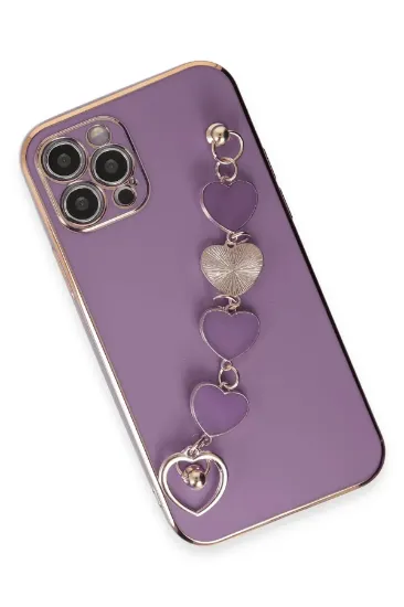 Newface iPhone 12 Pro Kılıf Esila Silikon - Mor resmi