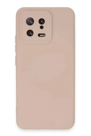 Newface Xiaomi Mi 13 Kılıf Nano içi Kadife Silikon - Pudra resmi