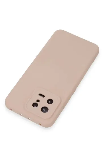 Newface Xiaomi Mi 13 Kılıf Nano içi Kadife Silikon - Pudra resmi