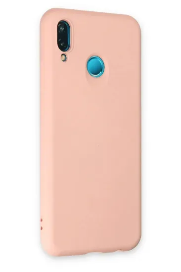 Newface Huawei P20 Lite Kılıf Nano içi Kadife Silikon - Pudra resmi