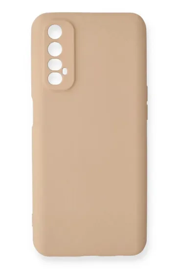Newface Realme 7 Kılıf Nano içi Kadife Silikon - Pudra resmi