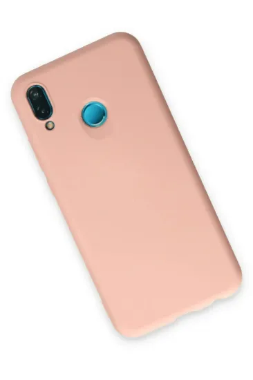 Newface Huawei P20 Lite Kılıf Nano içi Kadife Silikon - Pudra resmi