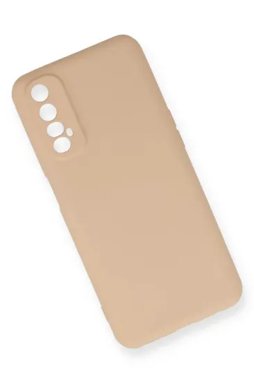 Newface Realme 7 Kılıf Nano içi Kadife Silikon - Pudra resmi