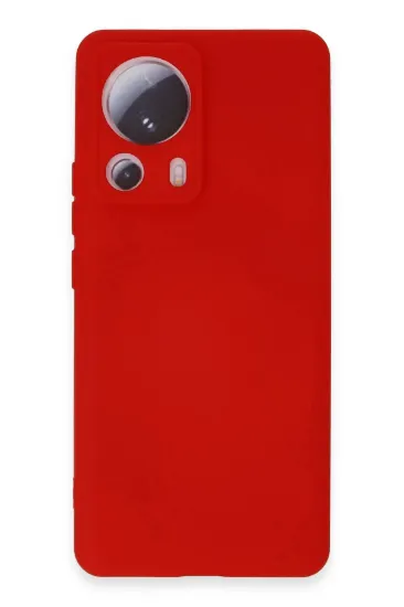 Newface Xiaomi Mi 13 Lite Kılıf Nano içi Kadife Silikon - Kırmızı resmi