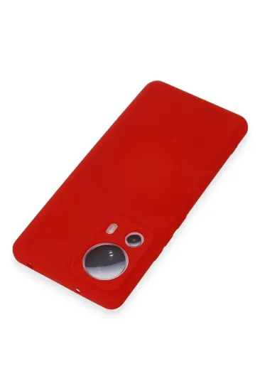 Newface Xiaomi Mi 13 Lite Kılıf Nano içi Kadife Silikon - Kırmızı resmi