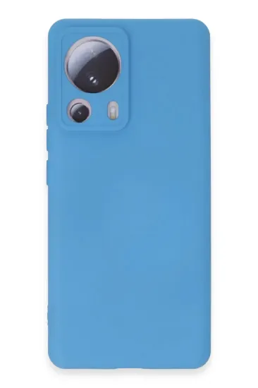 Newface Xiaomi Mi 13 Lite Kılıf Nano içi Kadife Silikon - Mavi resmi