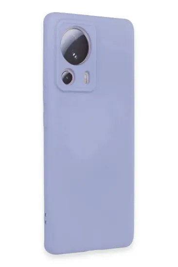 Newface Xiaomi Mi 13 Lite Kılıf Nano içi Kadife Silikon - Lila resmi