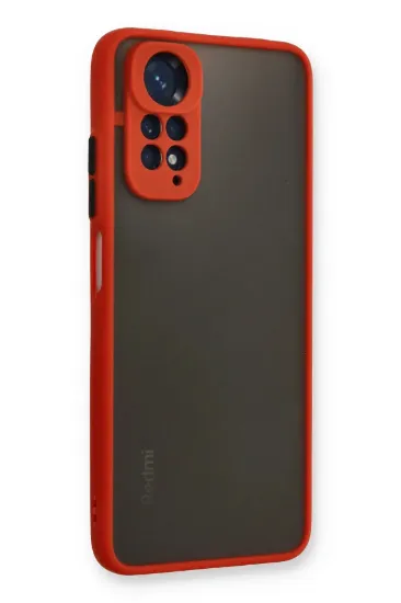 Newface Xiaomi Redmi Note 11 Pro Kılıf Montreal Silikon Kapak - Kırmızı resmi