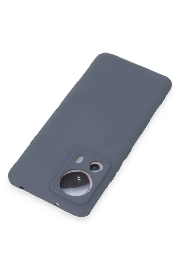 Newface Xiaomi Mi 13 Lite Kılıf Nano içi Kadife Silikon - Gri resmi