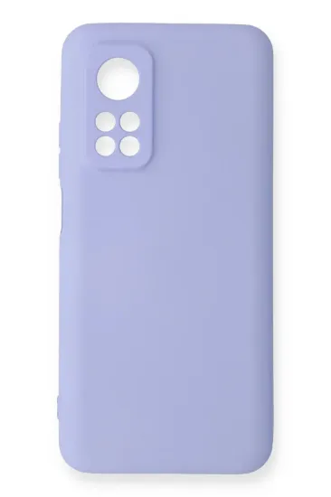 Newface Xiaomi Mi 10T Kılıf Nano içi Kadife Silikon - Lila resmi