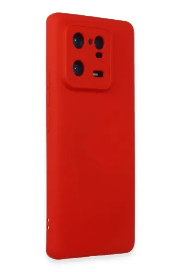 Newface Xiaomi Mi 13 Pro Kılıf Nano içi Kadife Silikon - Kırmızı resmi