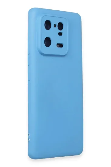 Newface Xiaomi Mi 13 Pro Kılıf Nano içi Kadife Silikon - Mavi resmi
