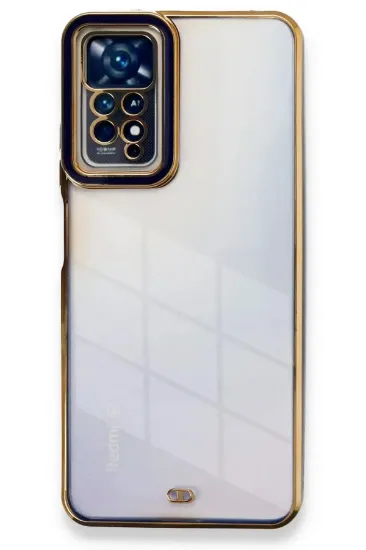 Newface Xiaomi Redmi Note 11 Pro Kılıf Liva Lens Silikon - Mavi resmi