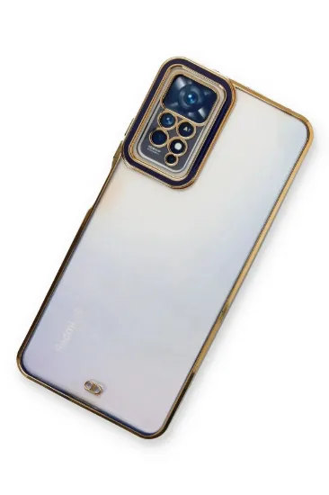 Newface Xiaomi Redmi Note 11 Pro Kılıf Liva Lens Silikon - Mavi resmi