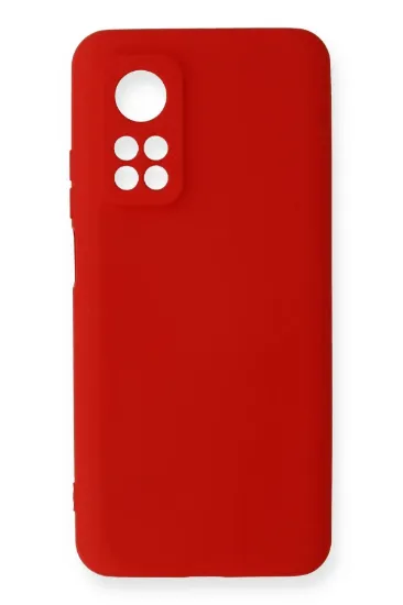 Newface Xiaomi Mi 10T Kılıf Nano içi Kadife Silikon - Kırmızı resmi