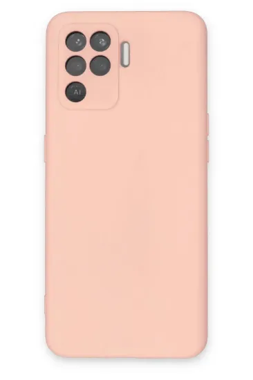 Newface Oppo Reno 5 Lite Kılıf Nano içi Kadife Silikon - Pudra resmi