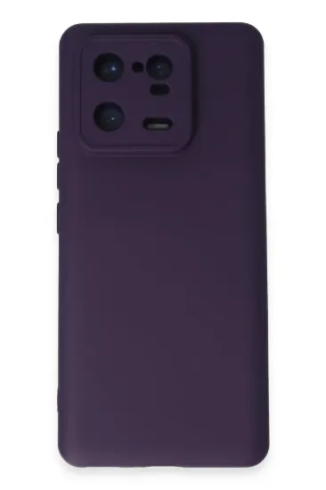 Newface Xiaomi Mi 13 Pro Kılıf Nano içi Kadife Silikon - Mor resmi