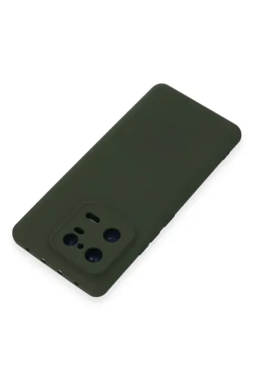Newface Xiaomi Mi 13 Pro Kılıf Nano içi Kadife Silikon - Koyu Yeşil resmi