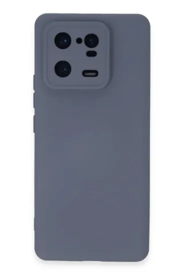 Newface Xiaomi Mi 13 Pro Kılıf Nano içi Kadife Silikon - Gri resmi