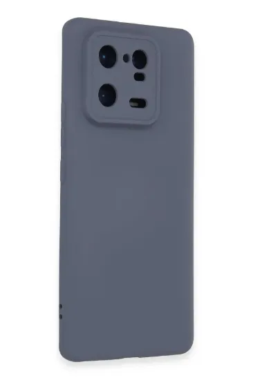 Newface Xiaomi Mi 13 Pro Kılıf Nano içi Kadife Silikon - Gri resmi