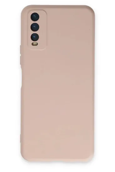 Newface Vivo Y11S Kılıf Nano içi Kadife Silikon - Pudra resmi