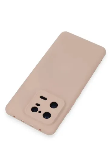 Newface Xiaomi Mi 13 Pro Kılıf Nano içi Kadife Silikon - Pudra resmi
