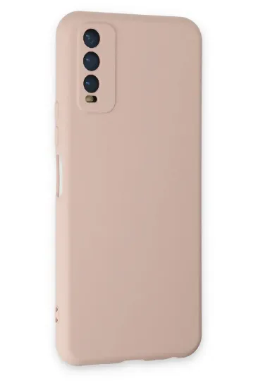 Newface Vivo Y11S Kılıf Nano içi Kadife Silikon - Pudra resmi