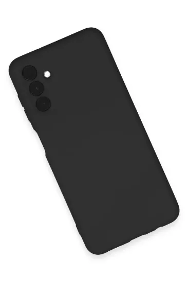 Newface Samsung Galaxy A24 4G Kılıf Nano içi Kadife Silikon - Siyah resmi