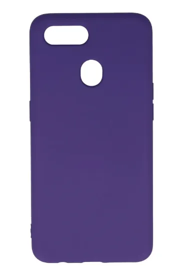 Newface Oppo A12 Kılıf Nano içi Kadife Silikon - Mor resmi
