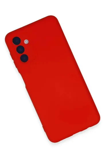 Newface Samsung Galaxy A24 4G Kılıf Nano içi Kadife Silikon - Kırmızı resmi