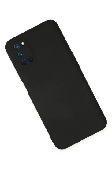 Newface Oppo A52 Kılıf Nano içi Kadife Silikon - Siyah resmi