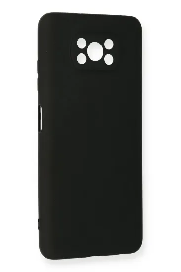 Newface Xiaomi Pocophone X3 Kılıf Nano içi Kadife Silikon - Siyah resmi