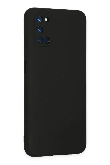 Newface Oppo A52 Kılıf Nano içi Kadife Silikon - Siyah resmi