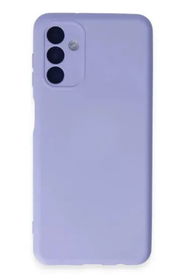 Newface Samsung Galaxy A24 4G Kılıf Nano içi Kadife Silikon - Lila resmi
