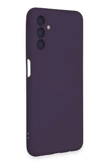 Newface Samsung Galaxy A24 4G Kılıf Nano içi Kadife Silikon - Mor resmi