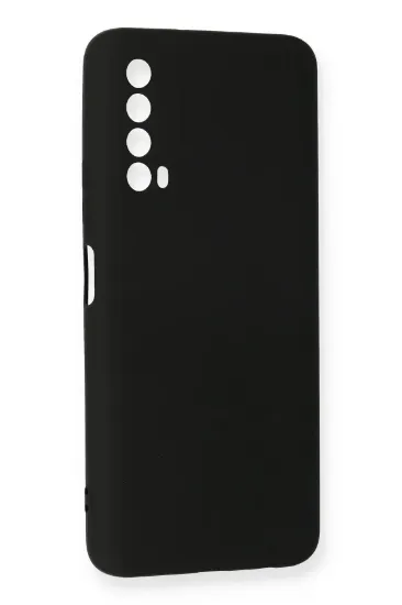 Newface Huawei P Smart 2021 Kılıf Nano içi Kadife Silikon - Siyah resmi