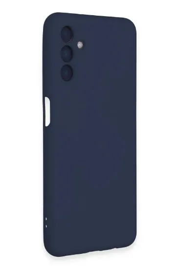 Newface Samsung Galaxy A24 4G Kılıf Nano içi Kadife Silikon - Lacivert resmi