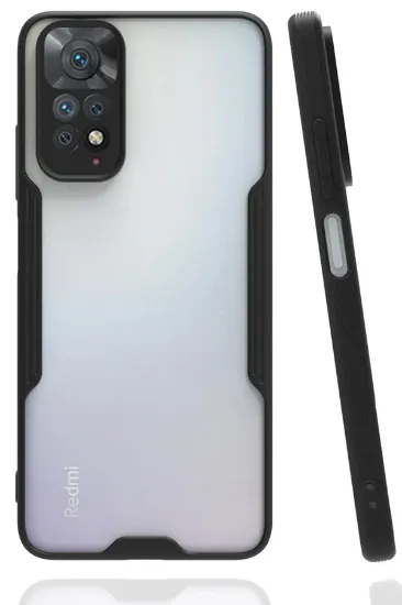 Newface Xiaomi Redmi Note 11 Kılıf Platin Silikon - Siyah resmi
