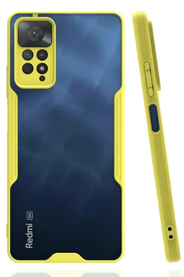 Newface Xiaomi Redmi Note 11 Pro Kılıf Platin Silikon - Sarı resmi