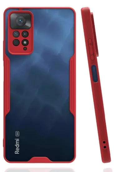 Newface Xiaomi Redmi Note 11 Pro Kılıf Platin Silikon - Kırmızı resmi