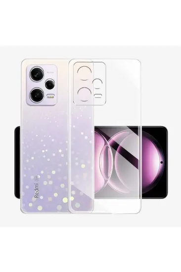 Newface Xiaomi Redmi Note 12 Pro 5G Kılıf Lüx Şeffaf Silikon resmi
