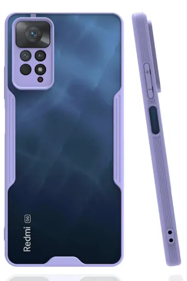 Newface Xiaomi Redmi Note 11 Pro Kılıf Platin Silikon - Lila resmi