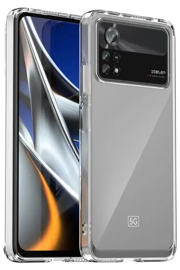 Newface Xiaomi Poco X4 Pro 5G Kılıf Lüx Şeffaf Silikon resmi